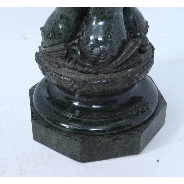 Italian Serpentine Marble Pedestal, 1880s, Set of 4 For Sale - Image 15 of 18