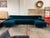 Design Plus Gallery presents a Teal Velvet U-Shaped Sectional from Cypress Furniture. Talk about a jaw dropping and show...