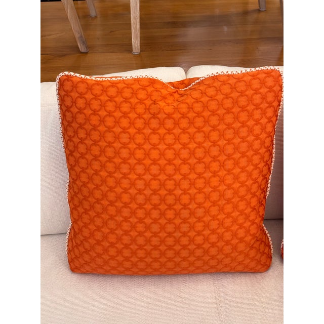 Bernhardt Patterned Feather Down Throw Pillows, Pair For Sale - Image 9 of 12