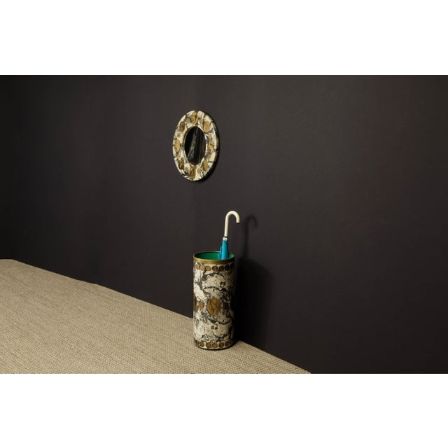 1970s Cammei Marbalia' Round Mirror by Piero Fornasetti, circa 1970s, Signed For Sale - Image 5 of 12