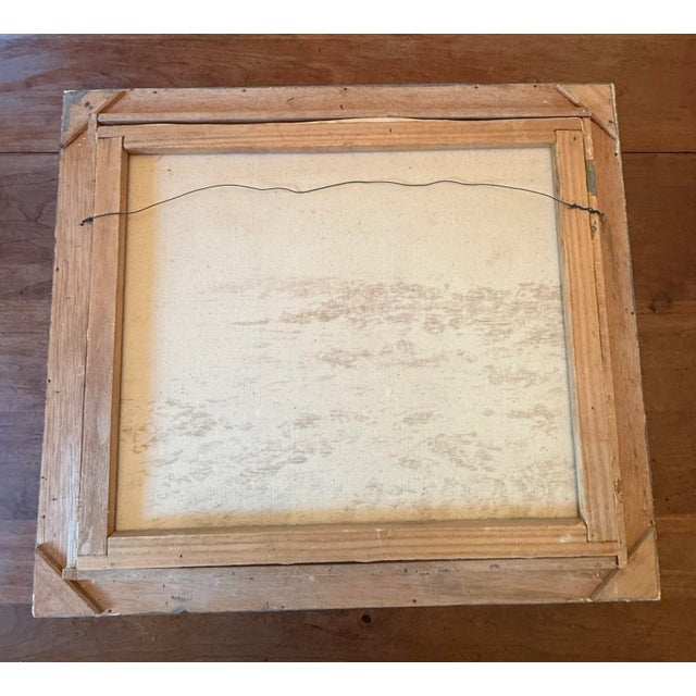 Vintage Framed Oil on Canvas Painting - Portland Head Lighthouse, Maine Rocky Coastline Seascape Signed For Sale - Image 9 of 12