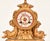 Antique French Gilt Bronze & Porcelain Three-Piece Figural Clock Garniture For Sale In New York - Image 6 of 13