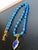 Artisan Handcrafted Lapis Lazuli Pendant Necklace in Blue Chalcedony and Golden Hematite For Sale - Image 11 of 15