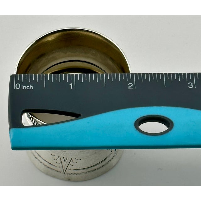 Unusual Style Extra Large Size Antique American Heavy Solid Coin Silver Napkin Ring - Circa 1860s For Sale - Image 17 of 17