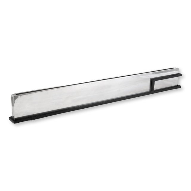 Sleek, sculptural, and unmistakably Michael Aram. This 35.5" long chrome and iron planter brings industrial elegance to...