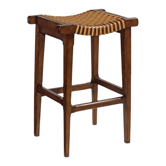 Cheiftain Bar Stool, Bordeaux Finish For Sale
