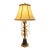 Vintage Hollywood Regency Italian Style Gilt Tole and Crystal Prism Table Lamp - a Pair For Sale