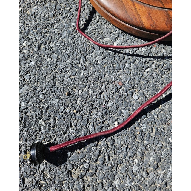 Mid-Century Modern 1950s Mid-Century Wooden Floor Lamp For Sale - Image 3 of 6