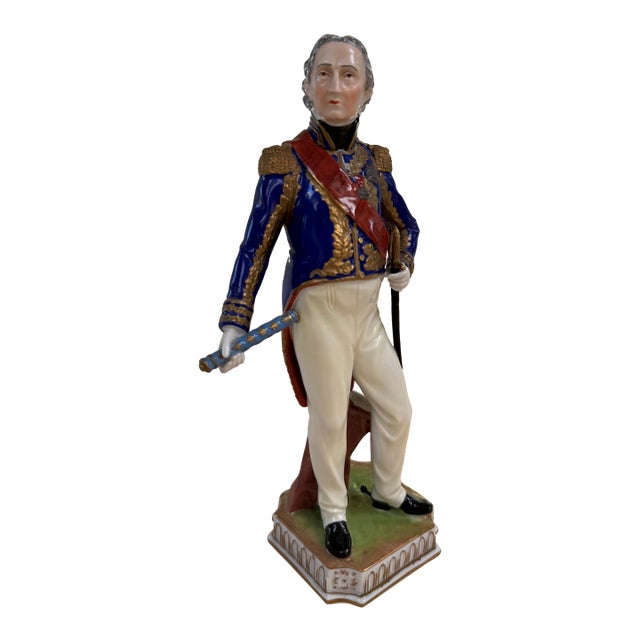 Late 20th Century Carl Thieme Dresden Figurine of Marshall Jean-De-Dieu Soult For Sale