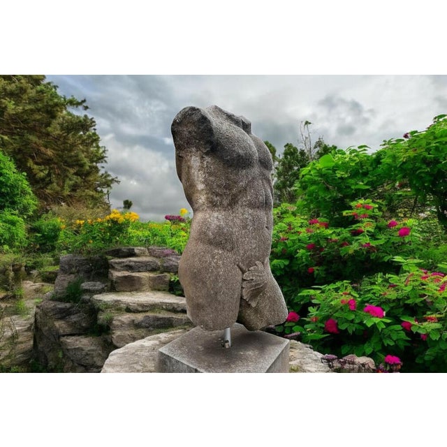 Italian Artist, Sculpture of Apollo Torso, 1980, Stone For Sale - Image 4 of 11