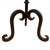 Metal Mid 20th Century Wrought Iron Rustic Scrolled Candle Holders - A Pair For Sale - Image 7 of 8
