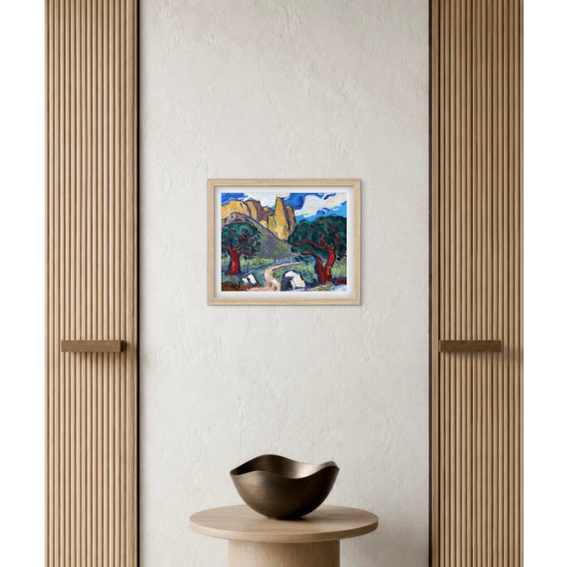 2020s Guardians of the Canyon Path - Original Oil on Canvas For Sale - Image 5 of 10