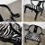 Vintage Ming Style Black Lacquer & Brass Low Chair After James Mont in Scalamandre El Morocco Espresso Fabric For Sale - Image 10 of 13