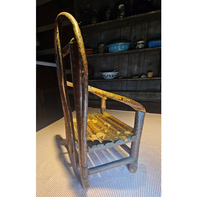 Rare North Carolina 1937 Miniature Folk Art Chair For Sale In Charlotte - Image 6 of 14