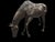 A magnificent life-size bronze horse sculpture, naturalistically modelled in a relaxed grazing pose with its head lowered...