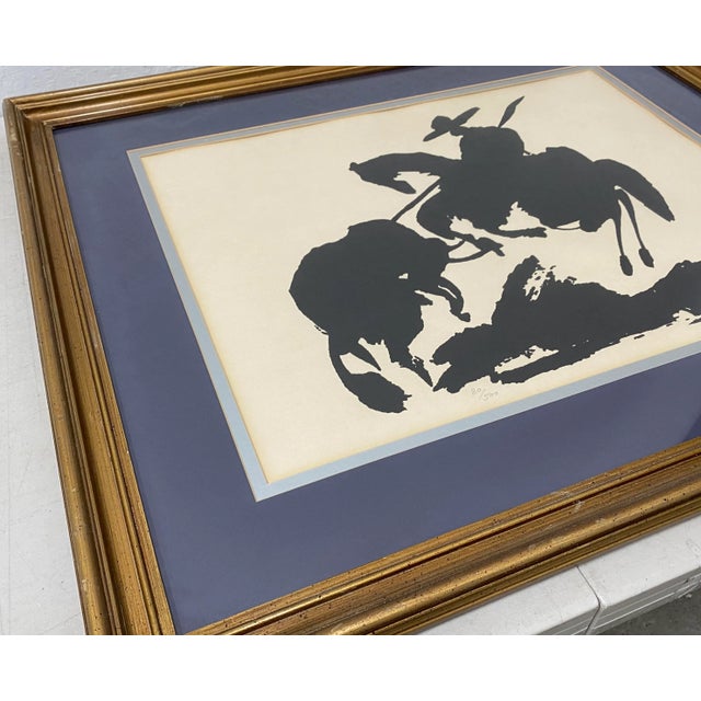 Vintage "Bullfight" Framed Lithograph After Picasso For Sale - Image 4 of 8