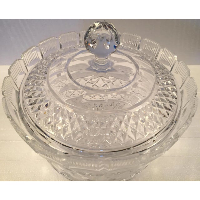 Glass 21st Century Waterford Millennium Society Limited 'Father Time' Lidded Centerpiece Bowl - 1 Piece For Sale - Image 7 of 12