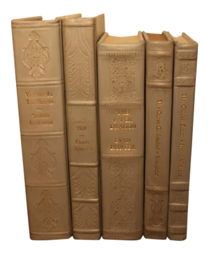 Leather Bound Books - Set of 5