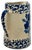 Unusual Antique American Blue Spongeware & Flower Decorated Stoneware Milk Pitcher Circa Late 19th Century For Sale - Image 4 of 18