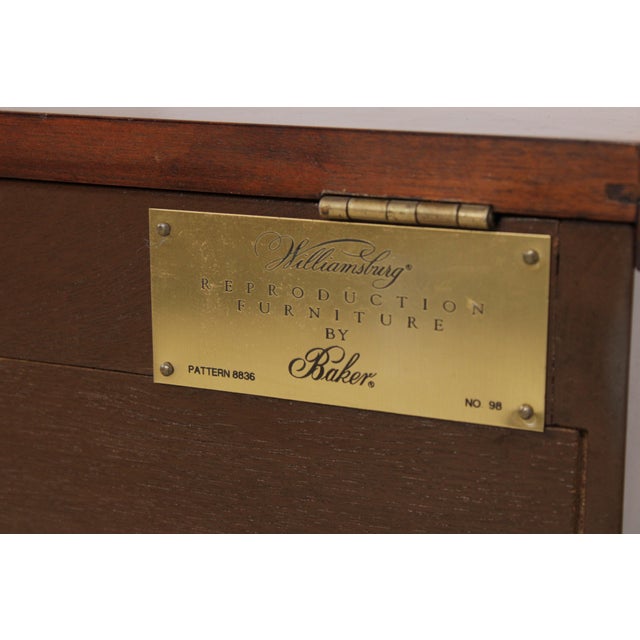 Baker Colonial Williamsburg Mahogany Silver Chest For Sale - Image 16 of 17