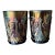 Circa 1969 St. Clair Glass Inverted Fan & Feather Carnival Reproduction Iridescent Glass Tumblers – A Pair For Sale