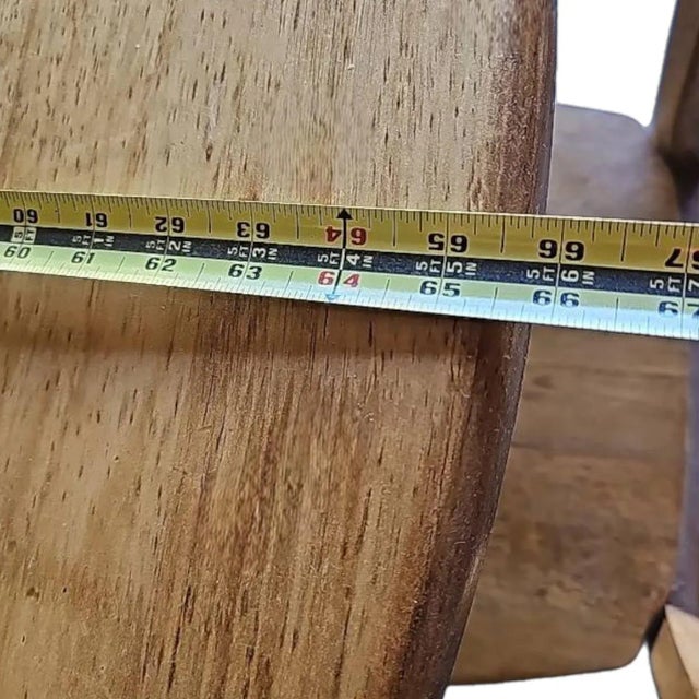 Vintage Amish Style Expandable Rustic Farmhouse Kitchen Table and 4 Ladderback Chairs For Sale - Image 10 of 12