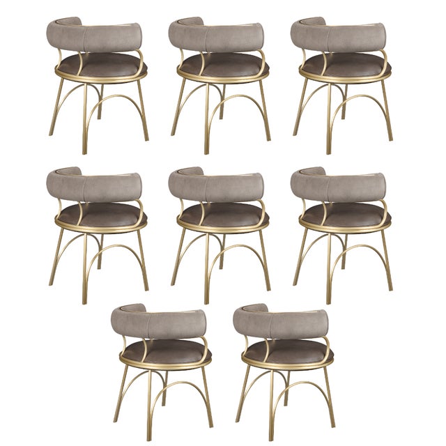 Austin Dining Chairs by Porus Studio, Set of 8 For Sale - Image 14 of 14