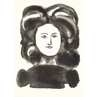 1985 Picasso Heliogravure 6 Head of a Woman With Ornamental Hairstyle Reproduction For Sale