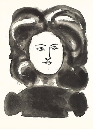 1985 Picasso Heliogravure 6 Head of a Woman With Ornamental Hairstyle Reproduction