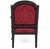 Victorian Late 19th Century Victorian or Louis Philippe French Black and Red Gilt Bronze Armchair Upholstered in Red Silk Attributed to Louis Marcotte For Sale - Image 3 of 9