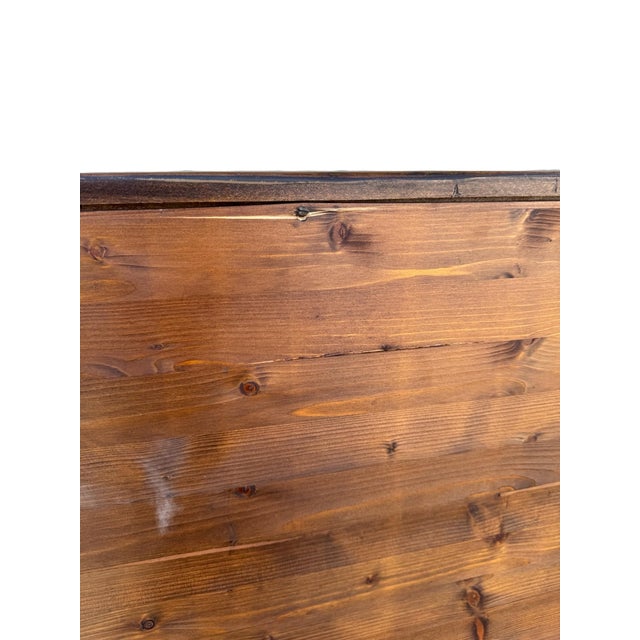 Brown Vintage Mahogany Sideboard With Geometric Inlay For Sale - Image 8 of 17