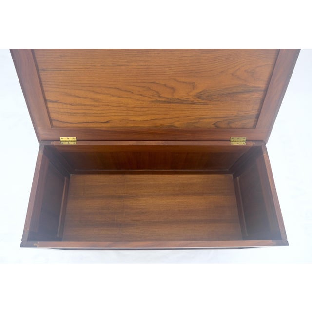 Danish Mid Century Modern Teak Hope Chest Trunk Storage MINT For Sale - Image 13 of 15