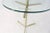 Mid 20th Century Brass and Lucite Tripod Leg Floor Lamp Glass Side Table For Sale - Image 4 of 8