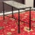 Contemporary Contemporary Wrought Iron Tessellated Marble Top Console Table With X Stretcher For Sale - Image 3 of 13