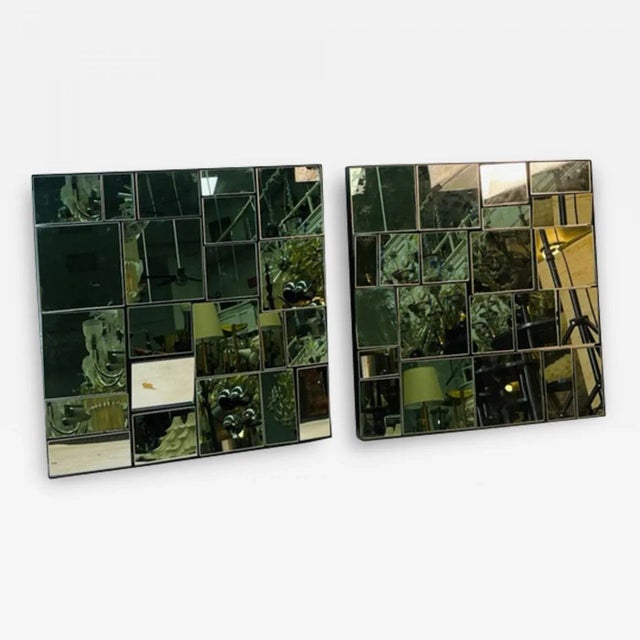 Metal Early 21st Century Modern Neal Small Style Mirrors - A Pair For Sale - Image 7 of 7