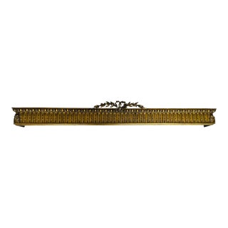 Antique French Guilded Gold Carved Wood Canopy Crown Wood Bed Crown, Teester For Sale