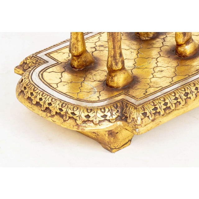 Gold Afd Home Silvered & Giltwood Camel Form Side Table For Sale - Image 8 of 8