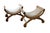 Henredon Custom Giltwood Lion-Mask Curule Benches - Pair For Sale - Image 11 of 18
