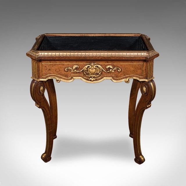 Traditional Antique Jardiniere Table, French, Walnut, Planter Stand, Decanter Caddy, Regency For Sale - Image 3 of 12