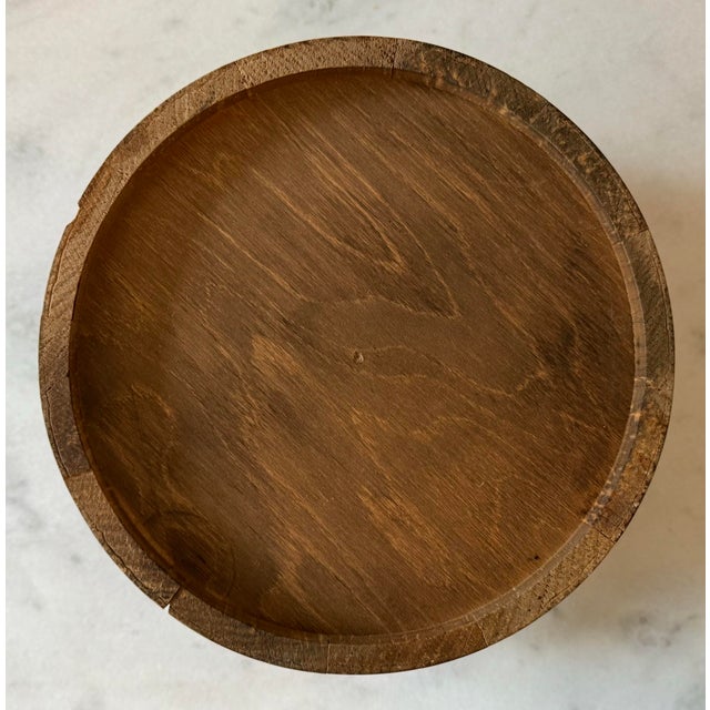 Vintage Oak and Brass Bucket For Sale - Image 10 of 12