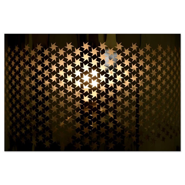 Large Vintage Stainless Steel Lamp For Sale - Image 3 of 5