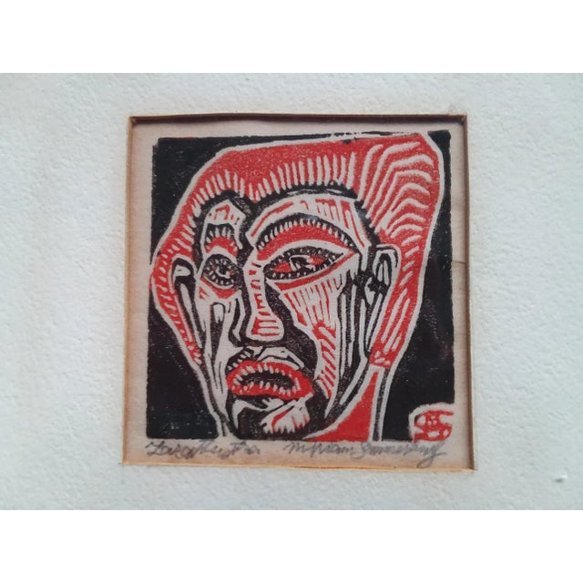 Miriam Sommenburg Woodblock Print, 1940's, Titled Zarathustra For Sale In New York - Image 6 of 6