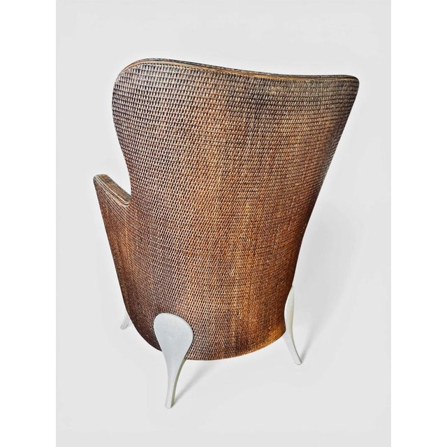 Wood Vintage Rattan Chairs from BBB Bonacina, Italy, 1990s, Set of 2 For Sale - Image 7 of 11