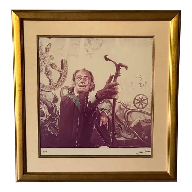 Marc Lacroix Vintage Color Photograph of Salvador Dali With His Cane For Sale