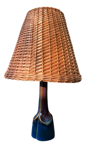 Mid-Century Ceramic Table Lamp from Søholm, Denmark, 1960s