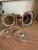 Vintage Solid Brass Octagonal Candlesticks With Swirl Glass Bobeches, Pair For Sale - Image 9 of 13