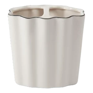 Le Marais Scallop Bath Accessories - Toothbrush Holder, White