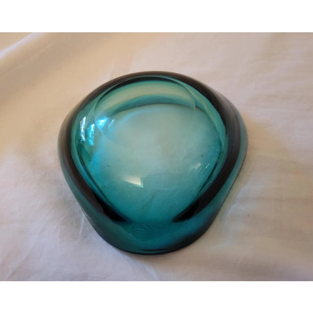 Transparent 1960s Set of 3 Vintage Murano Style Sommerso Catchalls For Sale - Image 8 of 11
