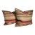 Hand Woven Pair of Wool Pillows For Sale