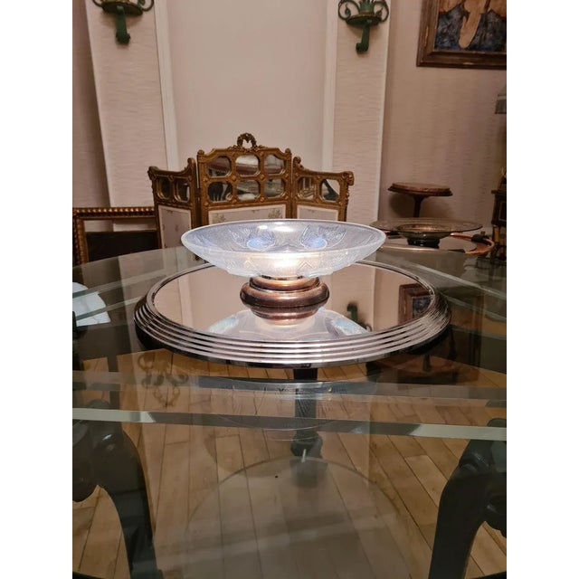 Silver Vintage Art Deco Table Centerpiece For Sale - Image 8 of 10